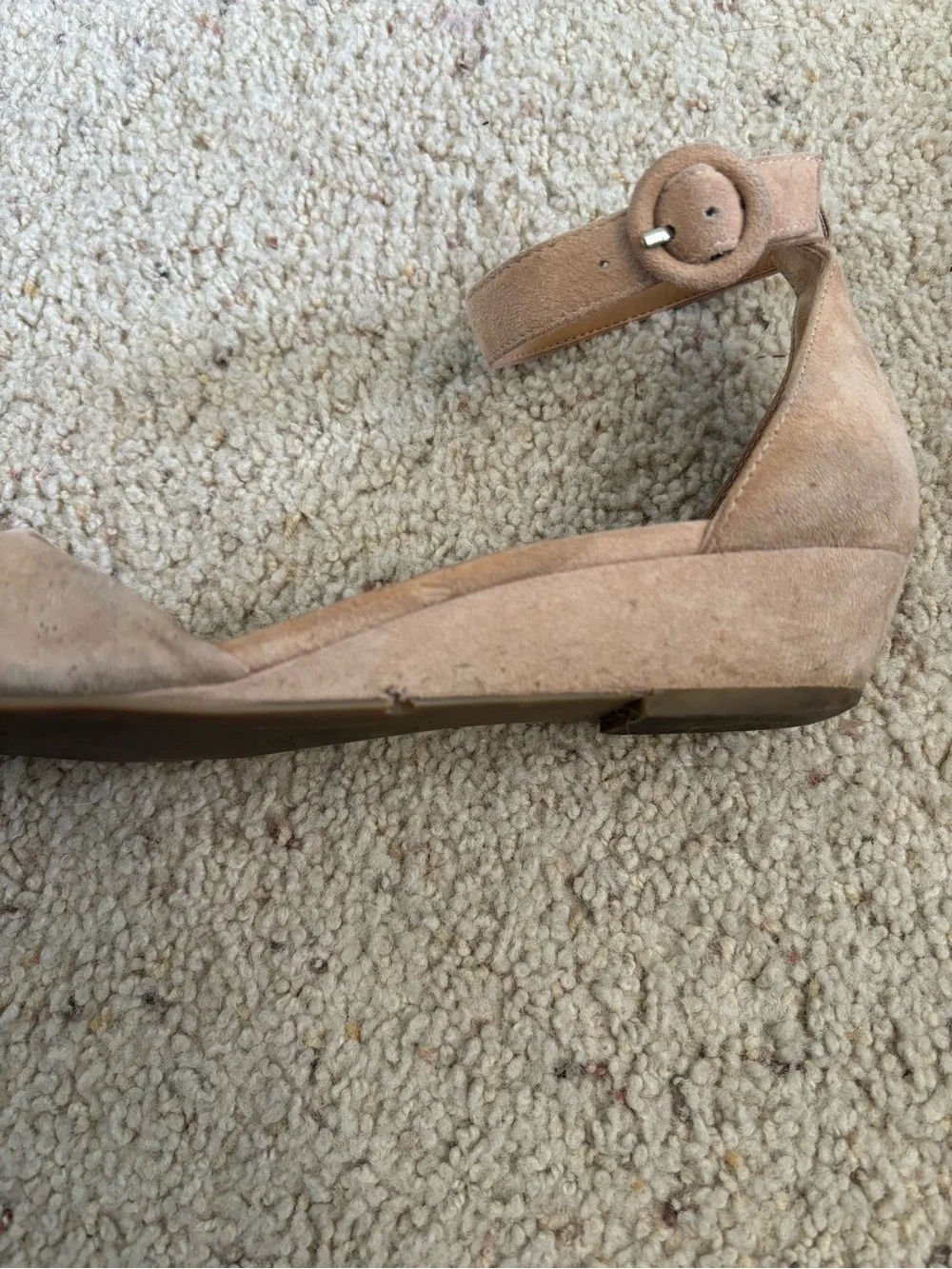 J. Crew Nude Suede Sandals
